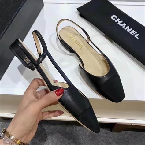 fake chanel slingbacks|chanel style slingback flats.